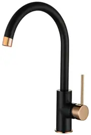 Roul Matt Black Rose Gold Kitchen Mixer