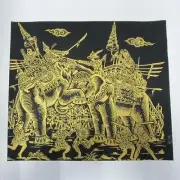 ART FABRIC SILK PRINTING SCREEN CRAFTS TRADITIONAL ANCIENT WAR HISTORICAL PIC