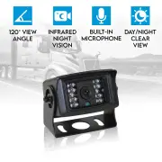 Elinz 4 PIN Heavy Duty 12V 24V CCD IR Reversing Camera with built-in Microphone