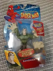 HASBRO SPECTACULAR SPIDER-MAN ANIMATED SERIES SANDMAN FLINT MARKO VILLAIN
