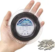 Nylon Coated 1x7 & 7x7 Stainless Steel Leader Wire, Knottable Fishing Wire Leader Line for Saltwater, 20lb - 135lb Test in Black, Red in 30ft, 100ft Lengths, with Crimps Sleeves