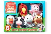 Melissa & Doug Barn Buddies 6 Piece Hand Puppets