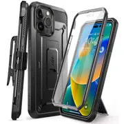 For Iphone 14 Pro Case 6.1' Ub Pro Full-body Rugged Holster Cover with Built-in Screen Protector & Kickstand
