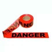 Cordova T15211 Hazard Barricade Tape 3” DANGER, 1000’ Red/Blk, 1.5mil
