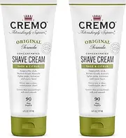 Cremo Barber Grade Sage & Citrus Shave Cream, Astonishingly Superior Ultra-Slick Shaving Cream Fights Nicks, Cuts and Razor Burn, 6 Fl Oz (2 Pack)