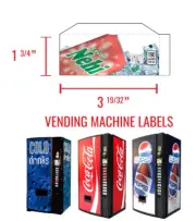 (1) SODA VENDING MACHINE 12 oz can "Nehi Peach" Vend Label (Flavor Strip)