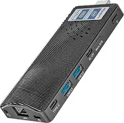 HEIGAOLAPCMini PC Stick Win 11 Pro,Celeron J4125 8GB RAM 256GB DDR4 eMMC Fanless Mini Computer,Plug and Play Dual WiFi /BT5.2/4K HD/USB PD3.0 Business Office Industrial IOT Media Home…