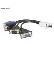 FUJITSU 38010117 SNP:A3C40102268 FRONT Y-CABLE 4XUSB 1XVGA 1XCOM
