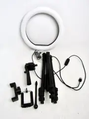 10” Selfie Ring Light Round Light with Adjustable Tripod Stand & Holder - NEW