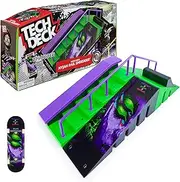 Tech Deck, Nyjah Rail Shredder Skatepark, X-Connect Park Creator, Customisable Ramp Set with Exclusive Fingerboard, Kids’ Toy for Ages 6 and up