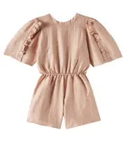 [Donsje] Donsje Femmie hemp-blend playsuit Y 7/8 pink