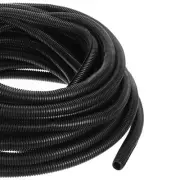 100ft 1 Inch Black Wire Loom Split Tubing Cord Protectors Flexible Conduit