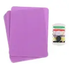8Pcs Iron on Patches with Sewing Kit 4.9"x3.7" Patches for Clothes Light Purple