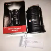 NEW American Red Cross USB Solar Portable LED Flashlight Rechargeable Lantern