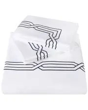 Superior 1200tc Egyptian Cotton Embroidered Geometric Scroll Duvet Cover Set