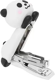 DOITOOL Panda Stationery Set Mini Desktop Stapler Portable Fun Design Small Stapler for Office School Boys and Girls 20 Sheets Capacity