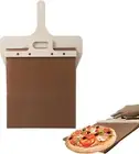 Sliding Pizza Peel, Wood Pizza Spatula, Pizza Paddle with Handle for Transfer th