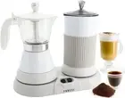 Espresso Maker With Milk Frother; 3 Cups Italian Coffee Maker; Electric Moka ...