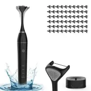Electric Flosser for Teeths with 4 Speeds + 60 Replacement Heads - Vibration ...