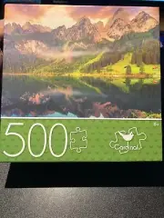 Jigsaw Puzzle 500 Piece Colorful Summer Sunrise Mountain Lake By Cardinal NEW