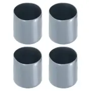 4 Pack Screw Thread Protector Cover Rubber End Caps 1 9/16"(40mm) ID/Grey