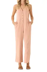 Threads 4 Thought Livvie Sleeveless Textured Jersey Jumpsuit
