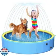 artcool 63" Thicken Large Dog Pool,Non-Slip Kiddie/Kids Pool Hard Plastic,2-i