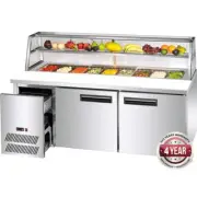 Thermaster Two Large Door Deluxe Sandwich Bar - Salad Bar Fridges (SCB/18)