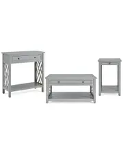 Alaterre Coventry 36In Coffee Table, End Table With Tray & Entryway/Console/Sofa Table, Set Of 3