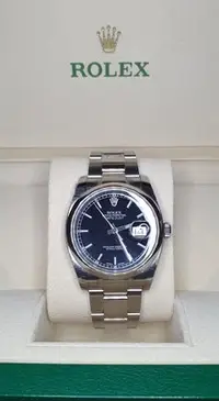 在飛比找Yahoo!奇摩拍賣優惠-『已交流』勞力士 116200 黑面 Datejust Ro