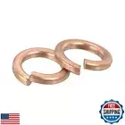 uxcell 80 Pcs Spring Lock Washer, M4 Split Lock Washer Assortment Copper Lock
