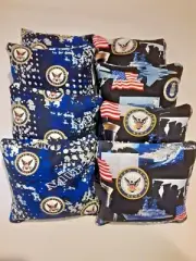 8 Cornhole Bean Bag Set U. S Military United States Navy