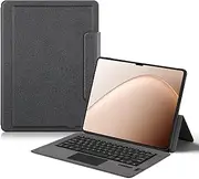 Keyboard Compatible with Xiaomi Pad 7 Ultra 14-inch 2025 Touch Shaft Bluetooth Keyboard Leather Case for Mi Pad 7 Ultra (Black)
