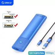 ORICO M.2 SSD Case NGFF NVMe SATA Hard Drive Enclosure USB 3.2 10 Gbps M2 Reader