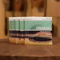 在飛比找momo購物網優惠-【D’Addario】EZ920 五套/組 木吉他弦 MED