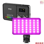 VRIG FD140 便攜式 RGB 補光燈相機 LED 視頻燈攝影燈面板 2500K-9000K 可調光 20 場景燈