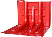 Flood Barrier,Portable Flood Barrier Dam Flood Barrier Residential Flood Protection Abs Plastic L-Barrier(Red4pc)