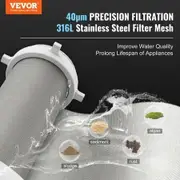 Spin Down Filter, 40 Micron Whole House Sediment Filter for Well Water, 3/4" G-M + 1" G-M, 4 T/H High Flow Rate, for Whole House Water Filtration Systems, Well Water Sediment Filter