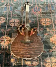Ovation Celebrity Elite CE48P-TGE Super Shallow Acoustic-Electric Guitar W/bag