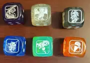 Yugioh Battles of Legend: Chapter 1 - Complete 6 Dice Set *Judgment Dragon*