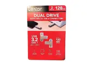 Lexar DUAL DRIVE with USB-C & USB-A. 3.2 GEN 1 (128GB x 2 PACK)