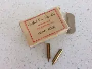 VINTAGE EASTFORD PENS PREMIER INK DIP STEEL BRASS PLATED NIBS x144 UN-SEALED BOX