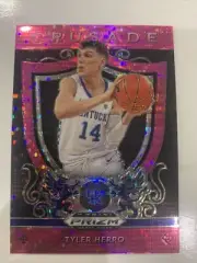 2019-20 Panini Prizm Draft Picks Tyler Herro Pink Pulsar Crusade Parallel RC UK
