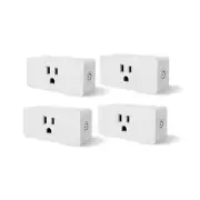 WBM Smart PG-07-4PK WiFi Socket, Voice and App Control Plug, White