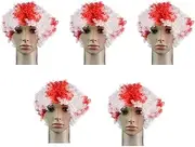 [Suesacy] Universal Football Cap Men Women Wig Hat Breathable Soft for Outdoor Tournament Fan European Cup Games Easy to Use E