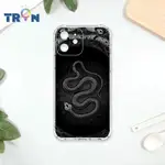 TRON IPHONE 12 黑白蛇圖騰 四角防摔 軟殼 手機殼