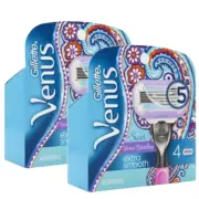 2 Packs Of Vera Bradley + Venus Extra Smooth Swirl Women's Razor Blade Refills (