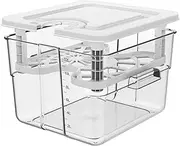 Sous Vide Container with Lid and Rack Sous Vide Containers Sous Vide Pot 12.6 Quart Slow Cooker Container Cooking Container Compatible with Most Sous Vide Cookers