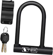 Parliky U-Lock Small Cable Lock Small Bike Lock Anti Lock U Secure Lock Cable Bike Lock U Lock Bike Cable Motorcycle Bike Motorcycle Lock U Shaped Bike Lock Zinc Alloy with Lock Disc