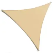 AMGO Shade Sails 18'x18'x18' Beige Triangle Weather Resistant Sturdy Sails